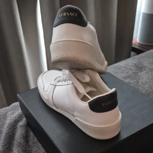 Versace White and Black Sneakers